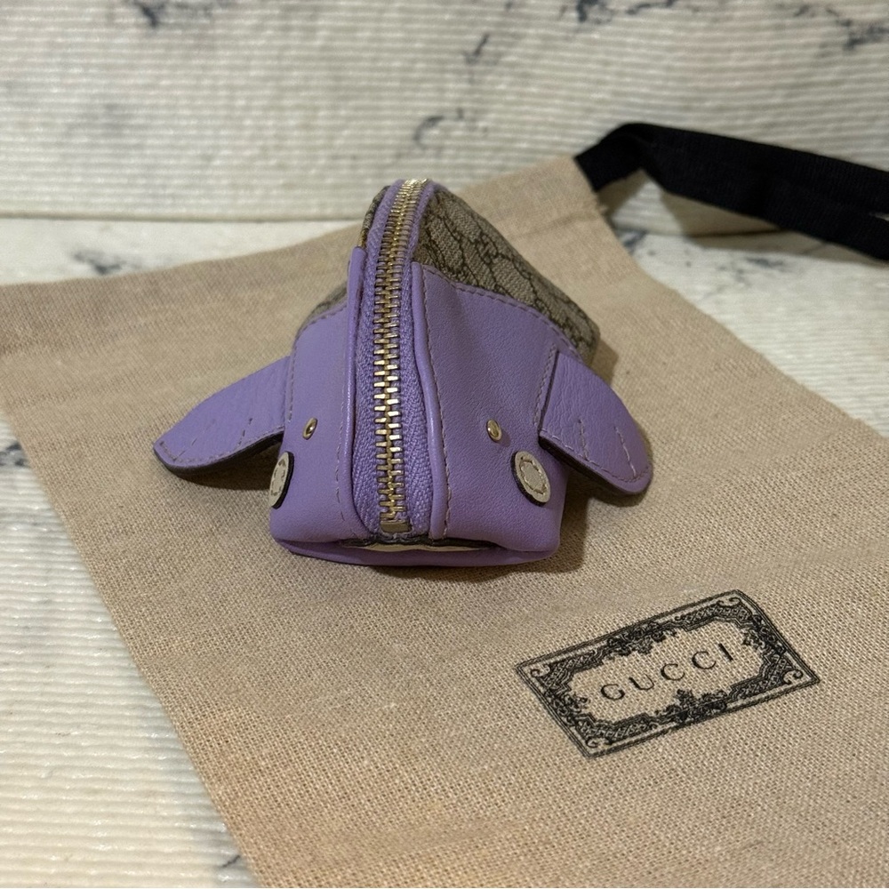 Gucci GG Supreme Monogram Coin Purse Whale: Purple (EUC) - Picture 3 of 15